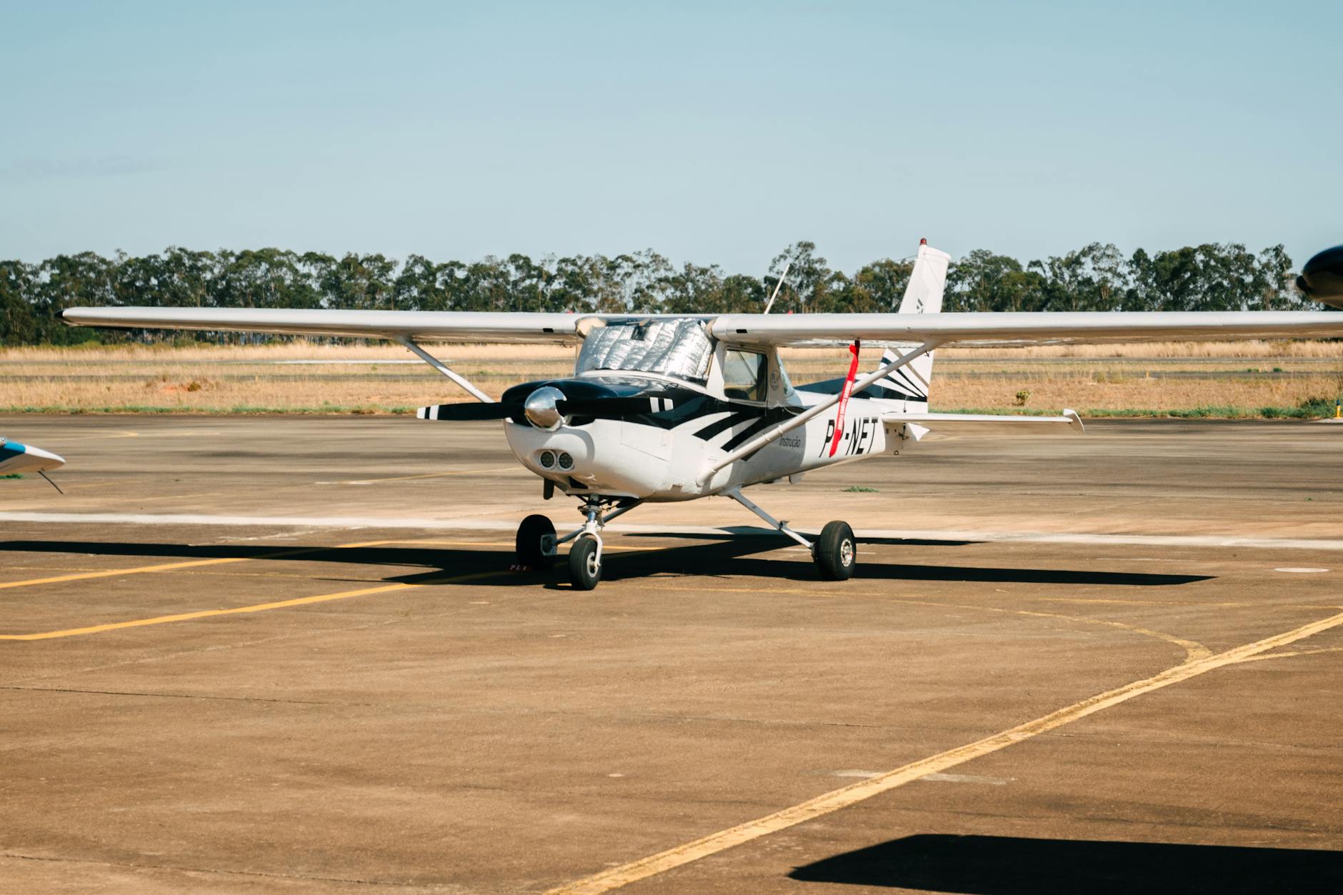 light aircraft at airport