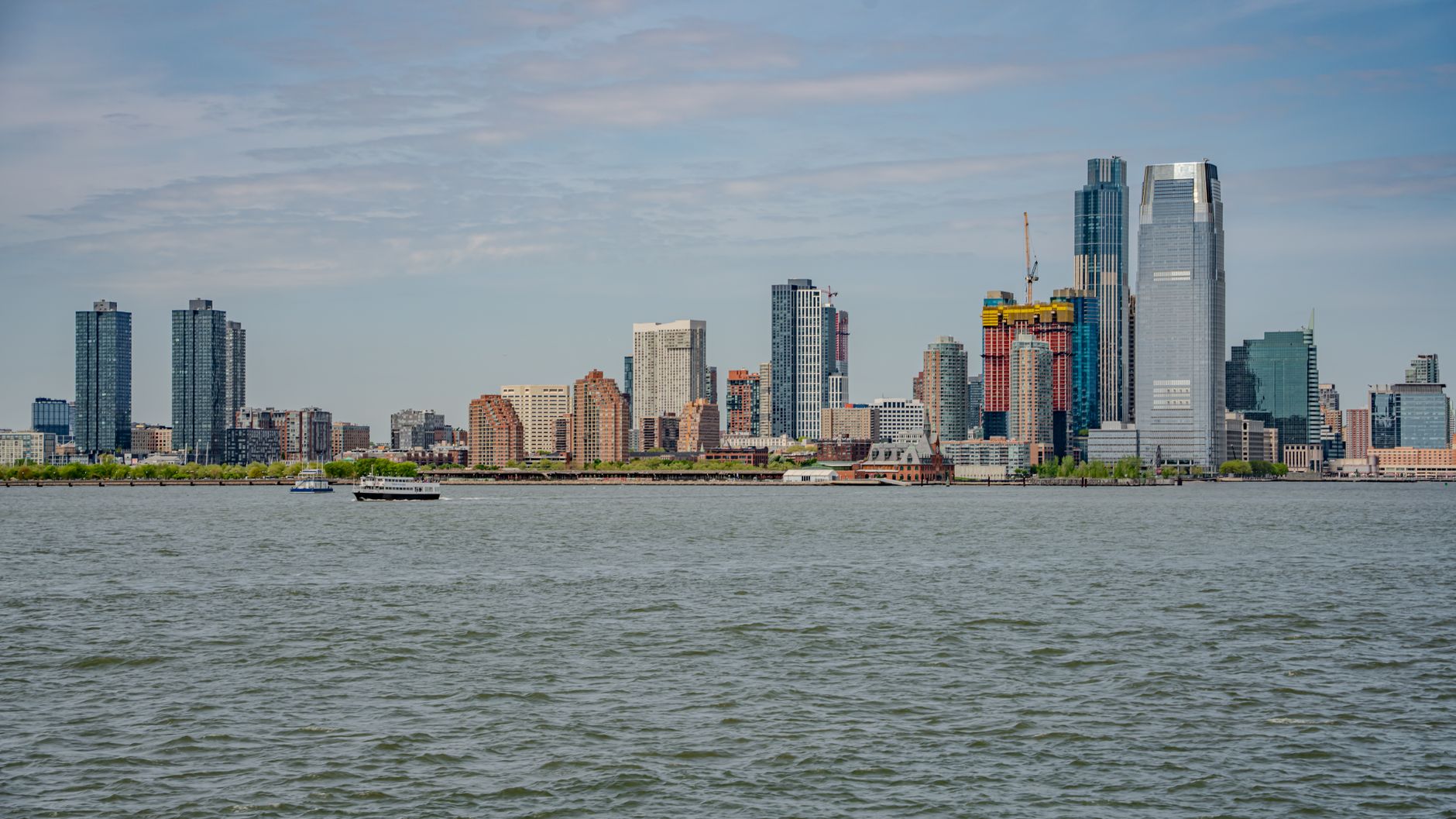 stunning new york city skyline from the water
